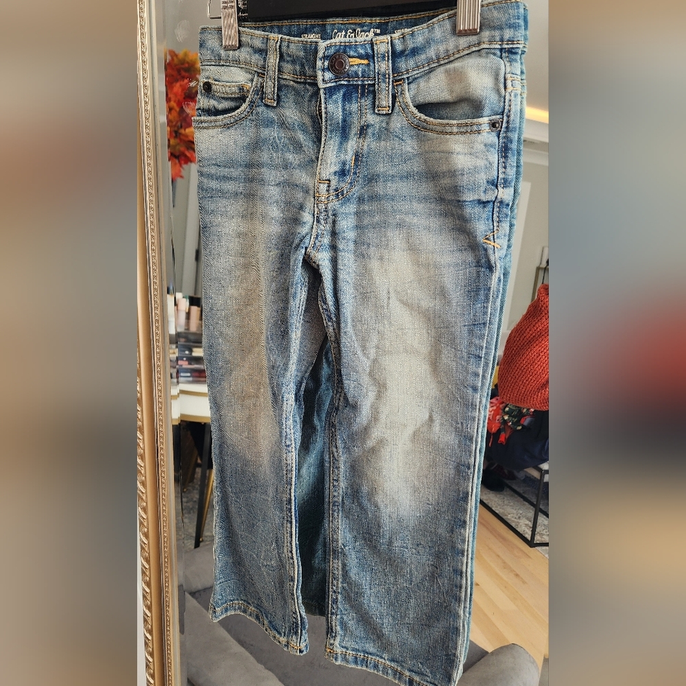Cat & Jack Straight Leg Light Wash Jeans Kids Size 5